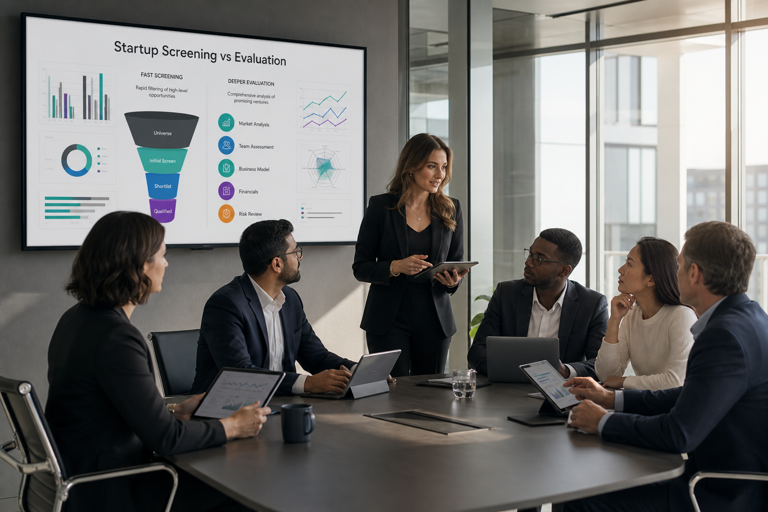 Startup Screening vs Evaluation Market Data